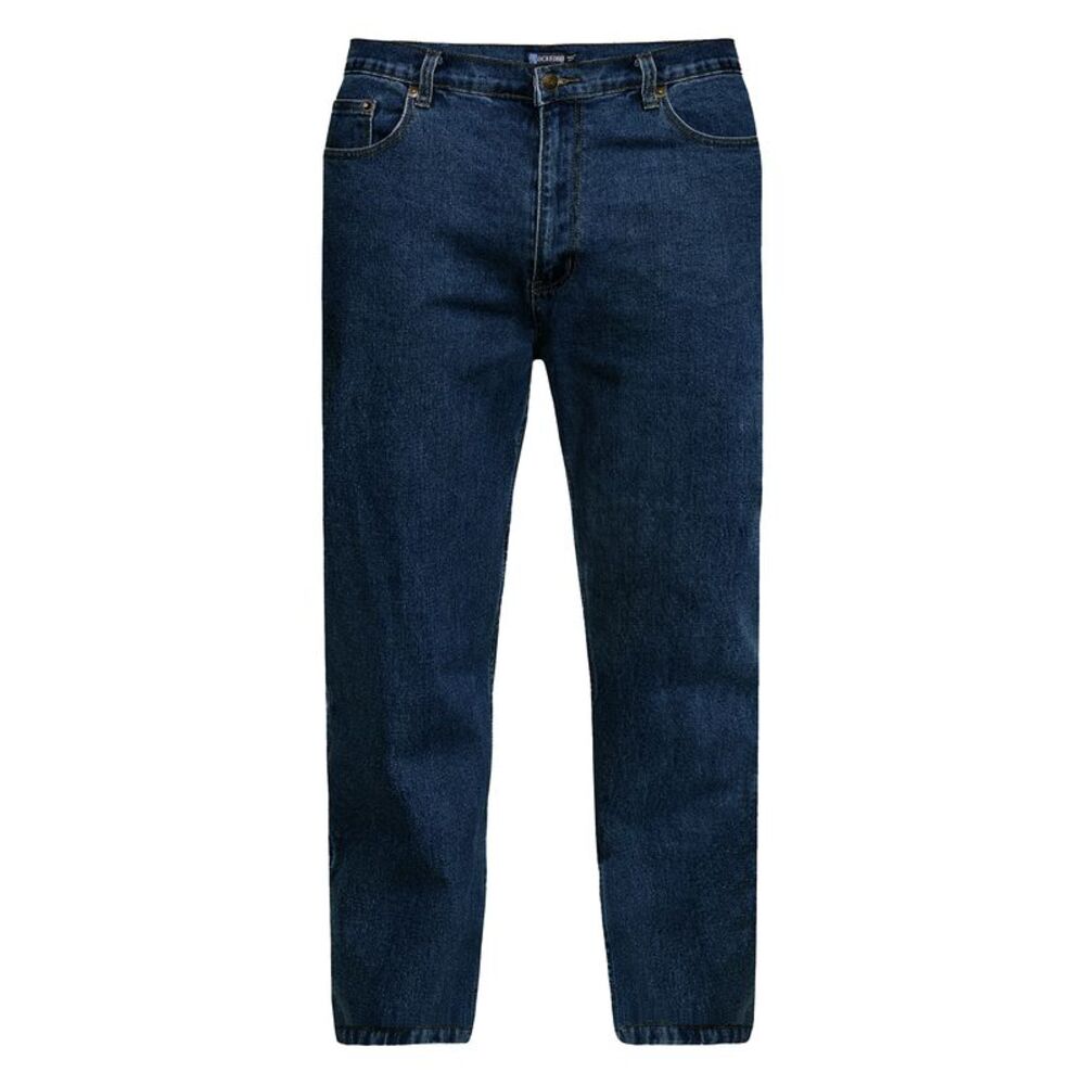 Duke Mens D555 Rockford Carlos Stretch Jeans / Stonewash